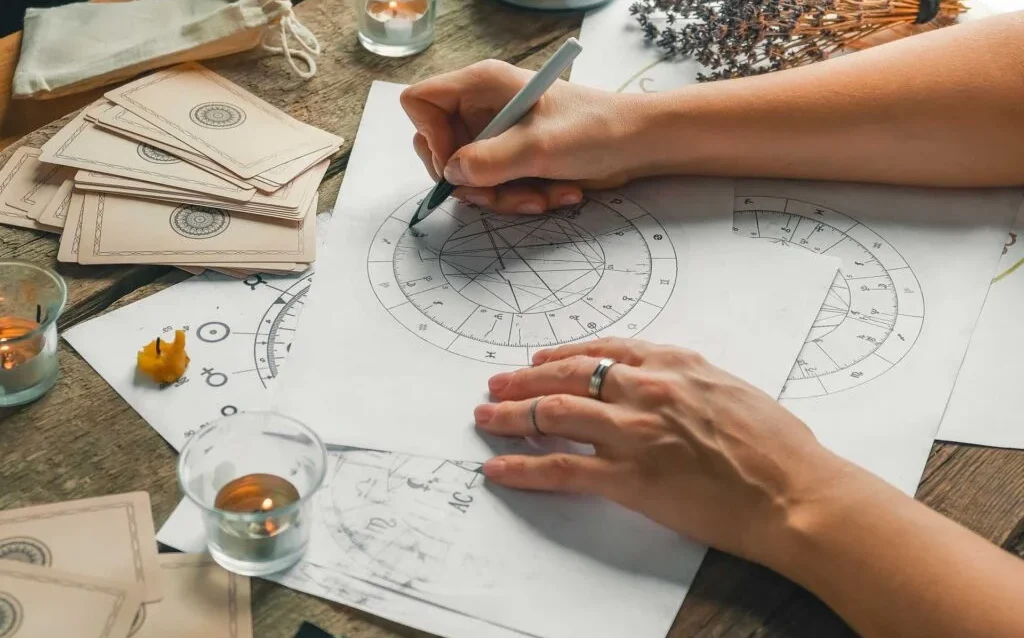 astrology-astrologer-calculates-natal-chart-and astrology-astrologer-calculates-natal-chart-and